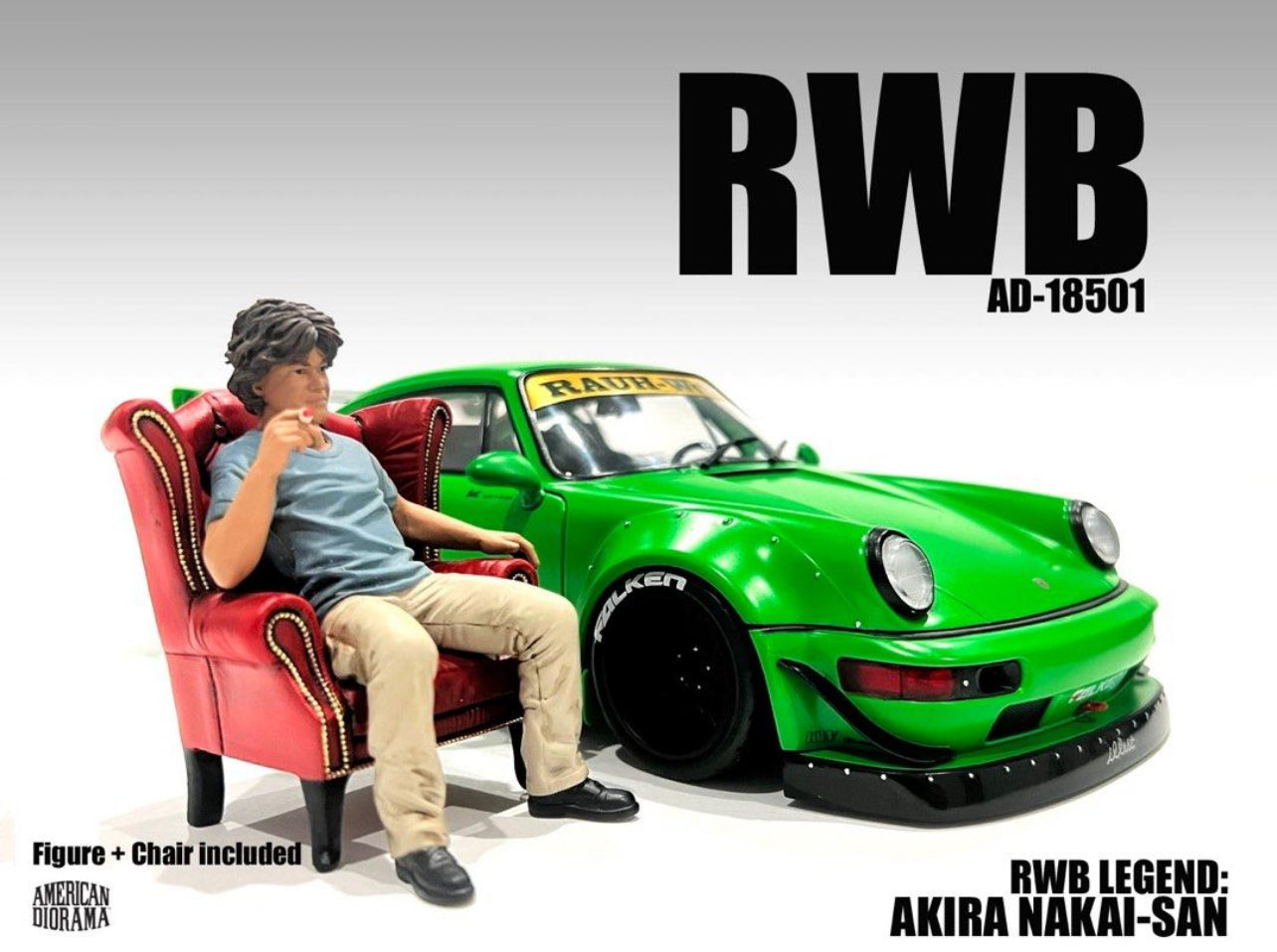 RWB Akira Nakai 1/18 Figure Diorama
