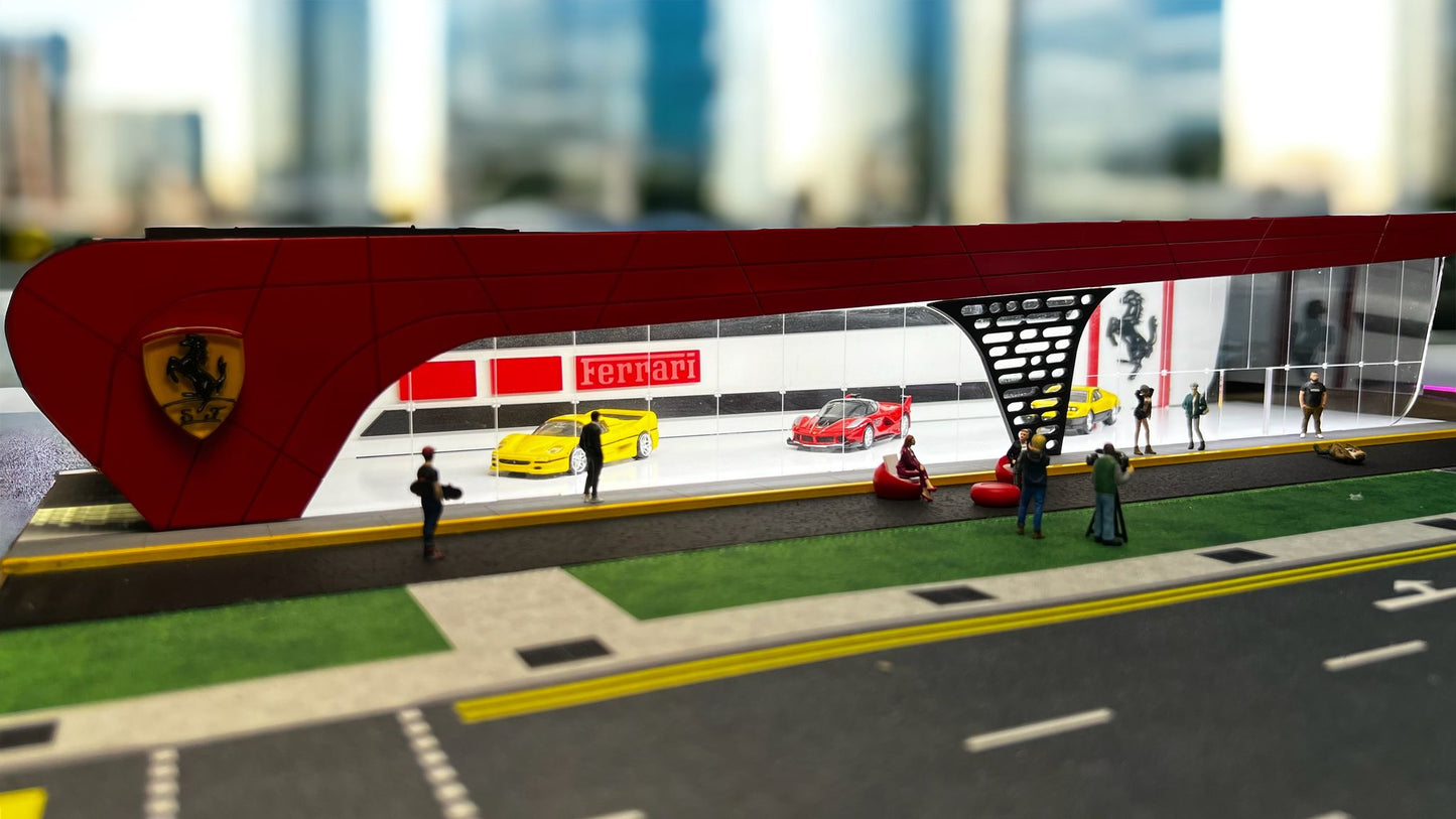 1/64 Premium Ferrari Car Showroom Diorama