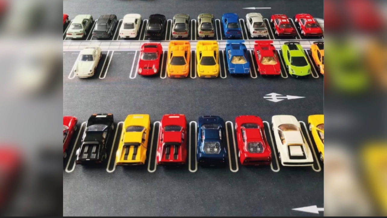 1/64 Road Mat Diorama (Japan car Park Design)