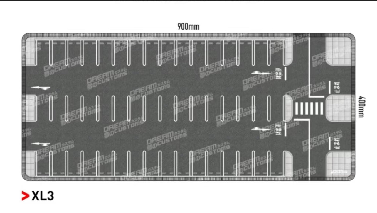 1/64 Road Mat Diorama (Japan car Park Design)