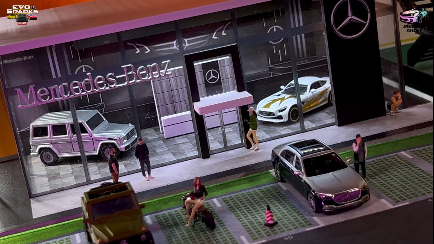 Mercedes-Benz Car Showroom 1/64 Diorama by MoreArt