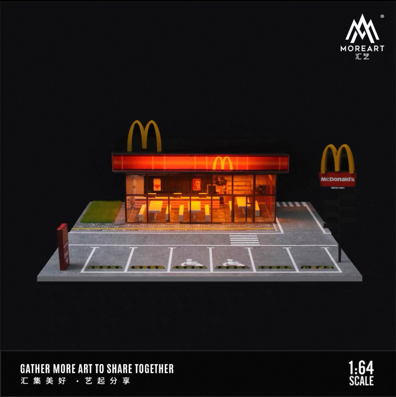 McDonalds Restaurant by MoreArt 1/64 Diorama