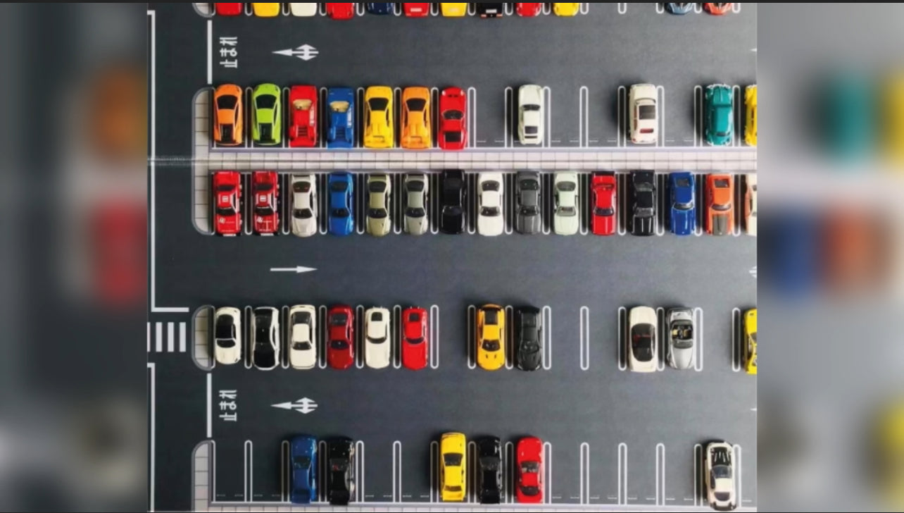 1/64 Road Mat Diorama (Japan car Park Design)