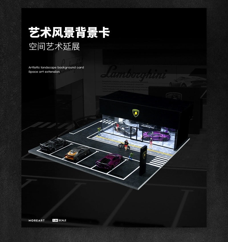 Lamborghini Car Showroom 1/64 Diorama by MoreArt