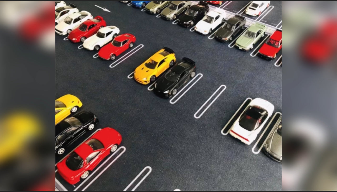 1/64 Road Mat Diorama (Japan car Park Design)
