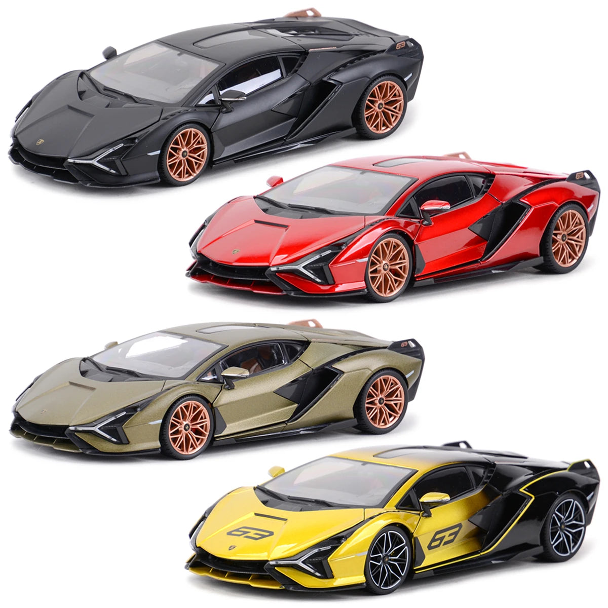 Bburago 1:18 Lamborghini-Sián FKP 37 Sports Car Diecast Model