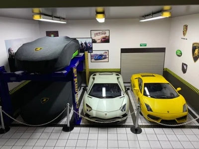 1:18 1:24 1:43 Scene Props Maintenance Garage Show Car Model Props Fence Diorama