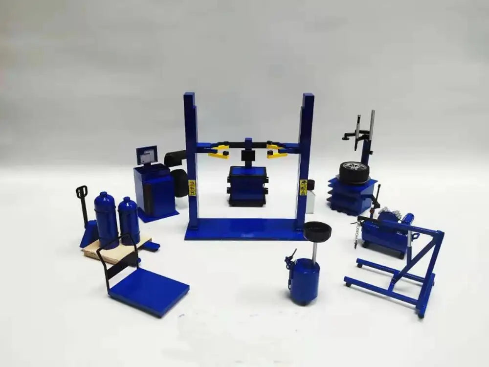 1/18 24 43 64 Maintenance Props Garage Repair Shop Tools Package Kit Model Parking Car Scene Diorama