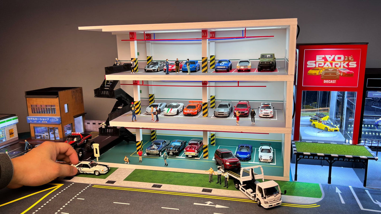 1/64 3-Storey Car Park Diorama (Limited Quantity Only!)