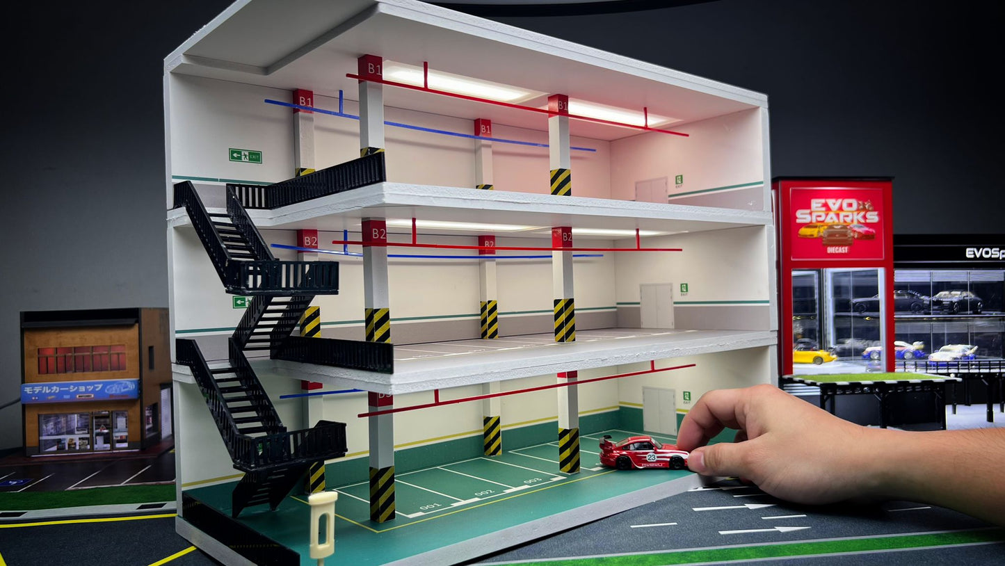 1/64 3-Storey Car Park Diorama (Limited Quantity Only!)