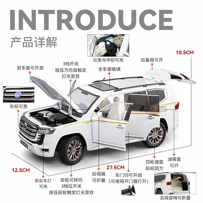 1/18 Land Cruiser SUV Diecast Model