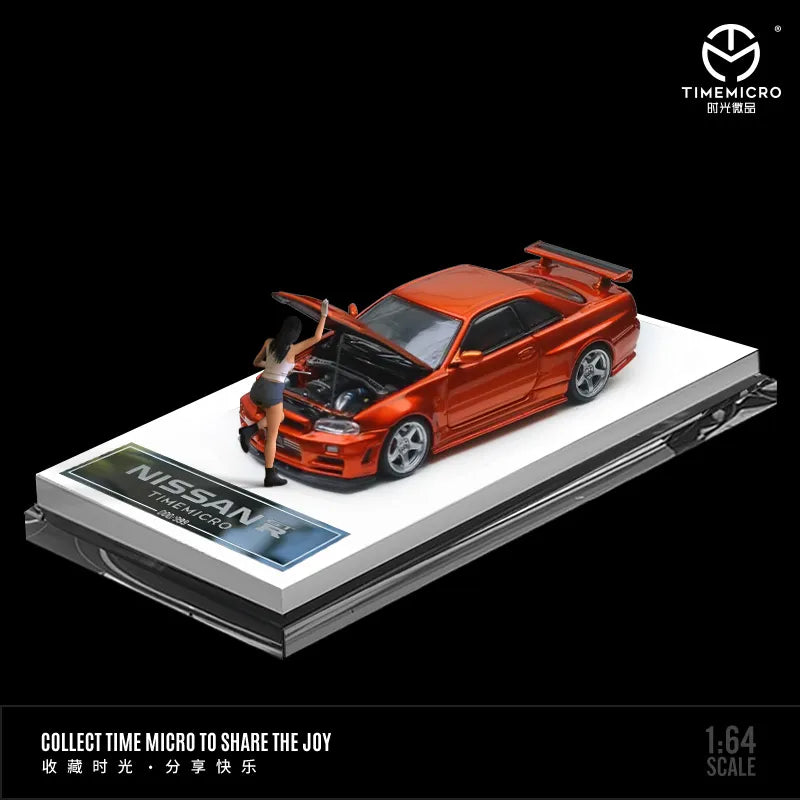 TM Time Micro 1:64 GTR R34 ZTune Diecast Model Car