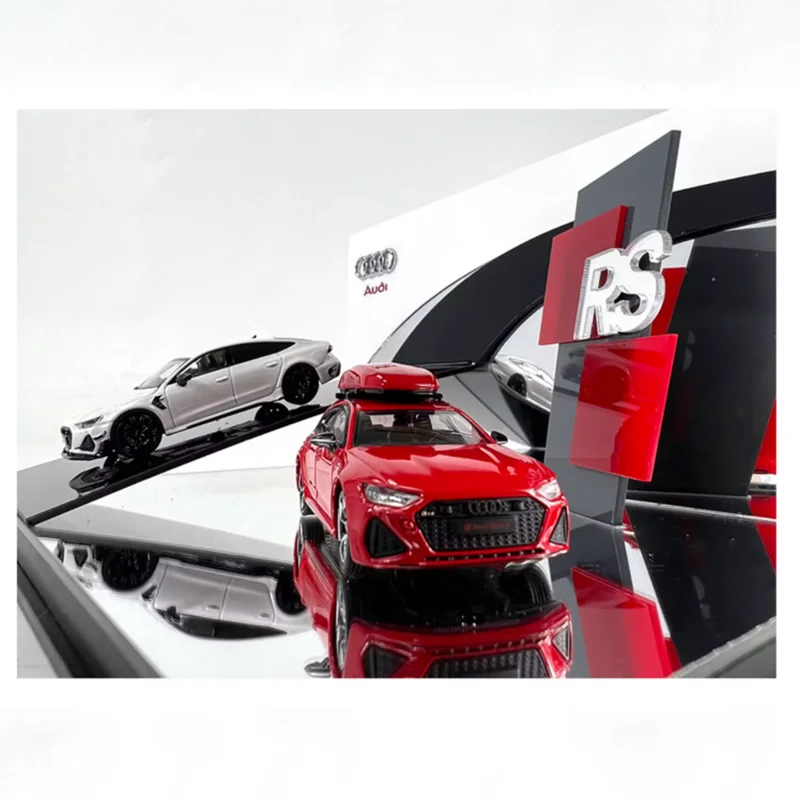 1/64 Curve Acrylic Scene Storage Box Toy Car Display Shelf Diorama