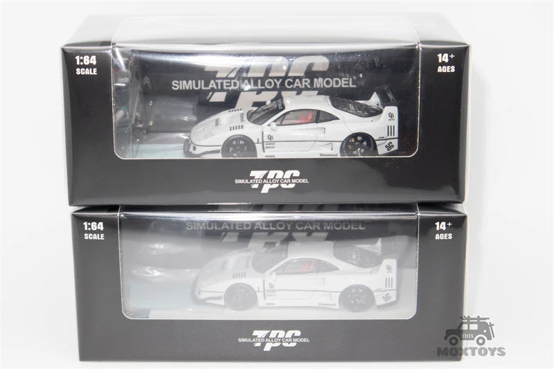 TPC 1:64 LBWK F40 white ordinary / Luxury Diecast Model Cars