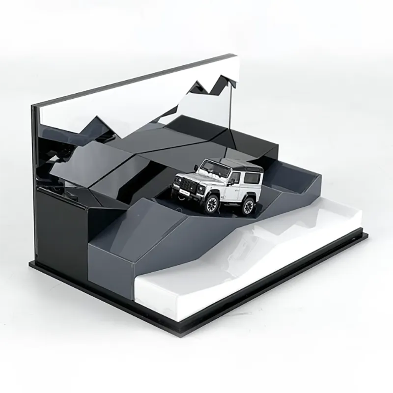 1 64 Off Road vehicle Echelon Scene Storage Box Toy Car Display Shelf EVOSparks Diecast