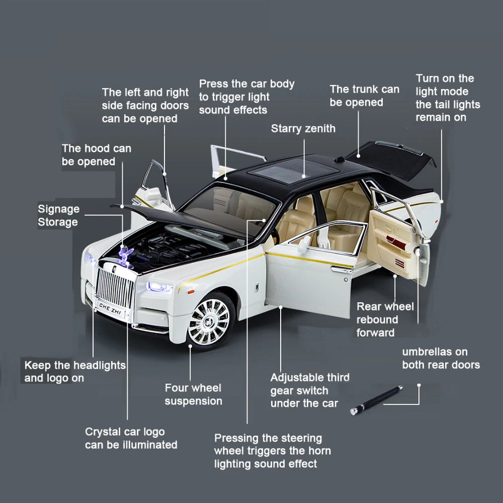 1:24 Rolls-Royce Phantom Diecast Model