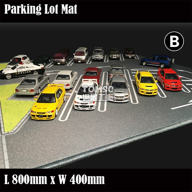 Table Mat 1:64 Model Car Parking Lot Display Station Diorama Mouse Pad Material