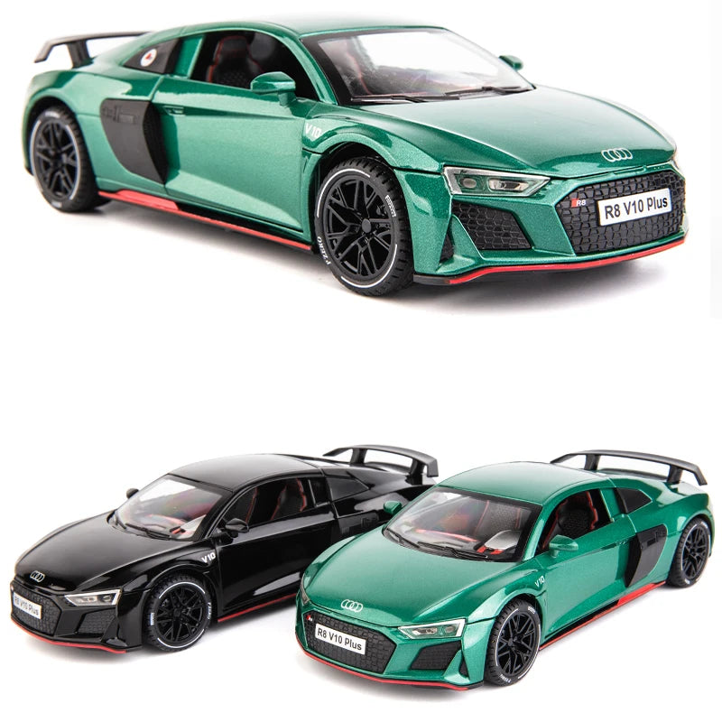 1:24 R8 V10 Plus Sports Car Diecast Model