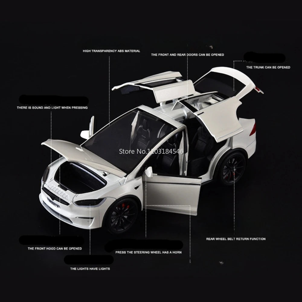 1/24 Scale Alloy Tesla Model X Diecast Model