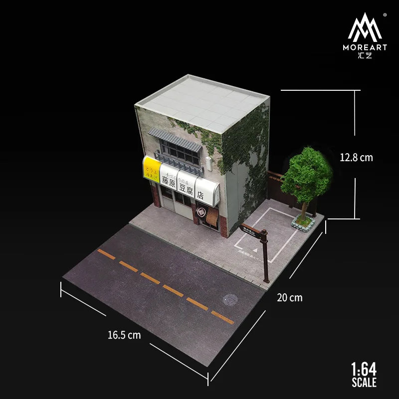 TIMEMICRO&MoreArt 1:64 Fujiwara Tofu Shop original design simulation diorama scene