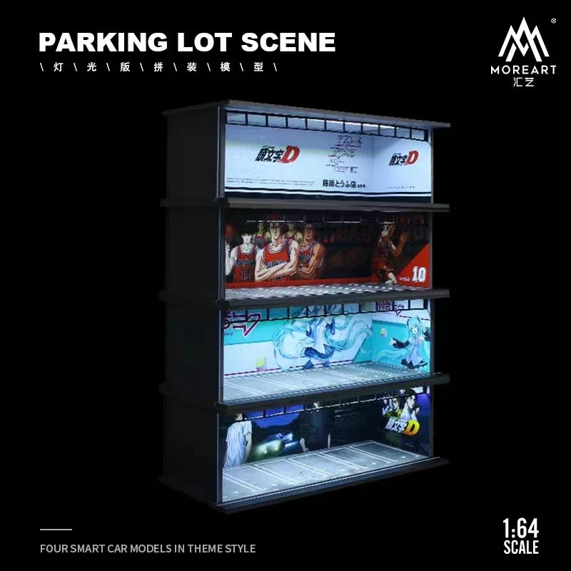 MoreArt 1:64 Assembled Diorama LED Lighting Garage