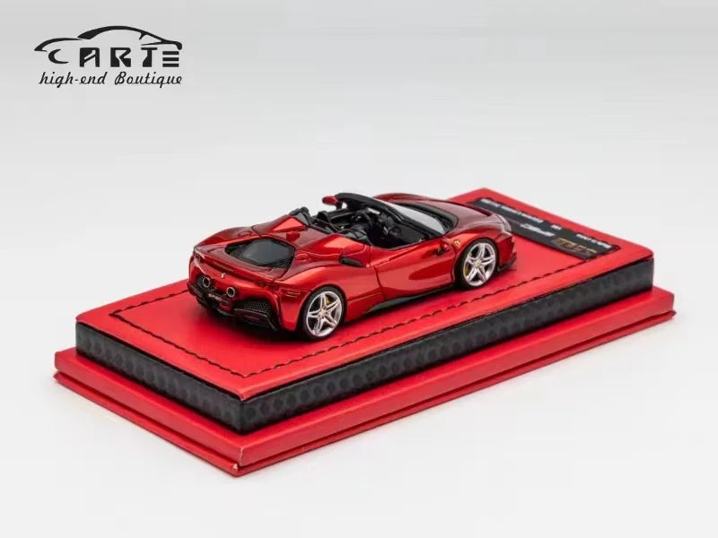 Newly Stocks ART 1/64 SF90 Metallic Red Roadster Resin In 2023 Collection Gift Scale Model Car (not diecast)