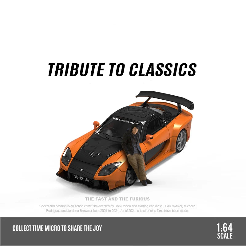 TM1:64 Mazda RX-7 Veilside Fast and Furious Cool Car Model