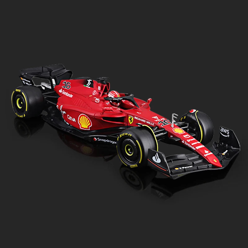 Bburago 1:18 2023 Ferrari SF23 F1-75 75th Anniversary #16 Charles Leclerc #55 Carlos Sainz Diecast Model