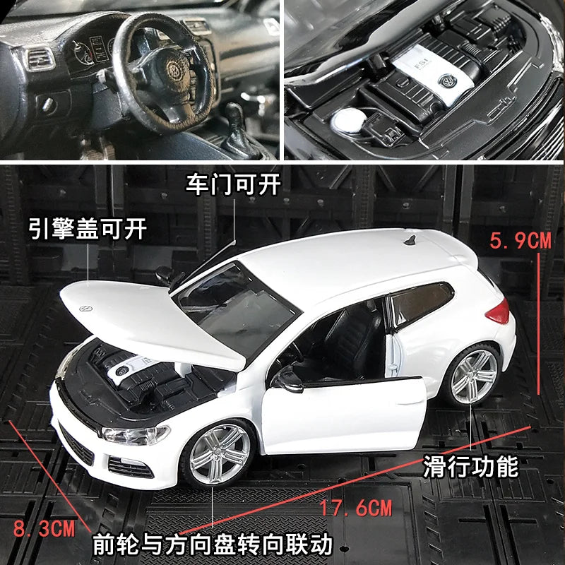 Bburago 1:24 Volkswagen Scirocco R White Diecast Model
