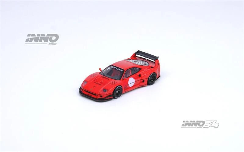 INNO 1:64 LBWK F40 Red Diecast Model Car