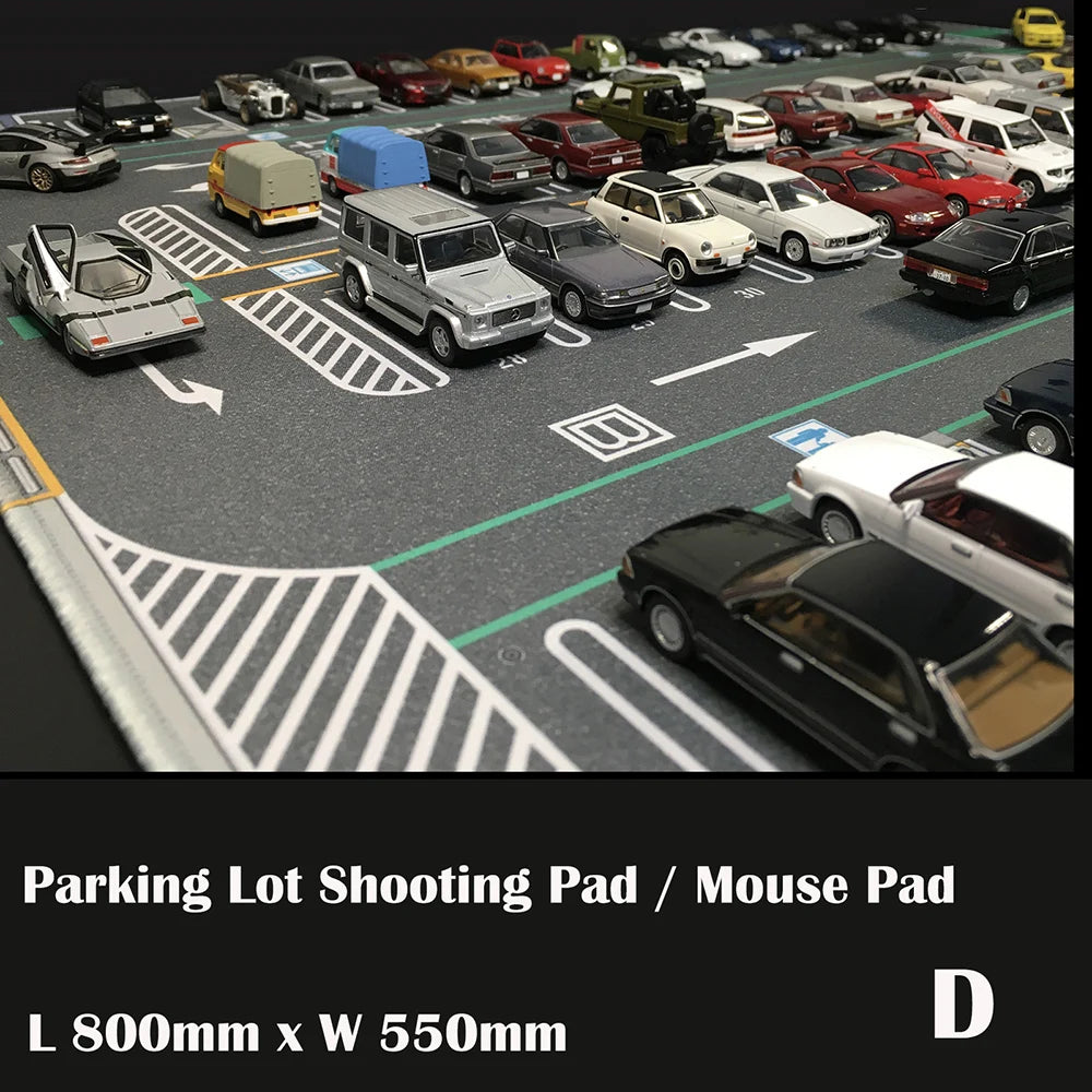 1/64 Parking Lot Mat Model Car Mouse Pad Diorama