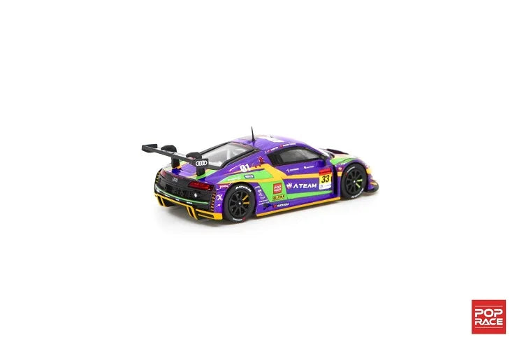 POPRACE 1:64 R8 LMS Super GT 2020 #33 RT Test Unit-01 X Works R8 Diecast Model Car