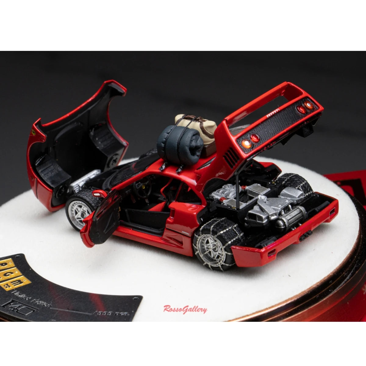 PGM 1:64 F40 Christmas Snow Special Edition Diecast Model Car