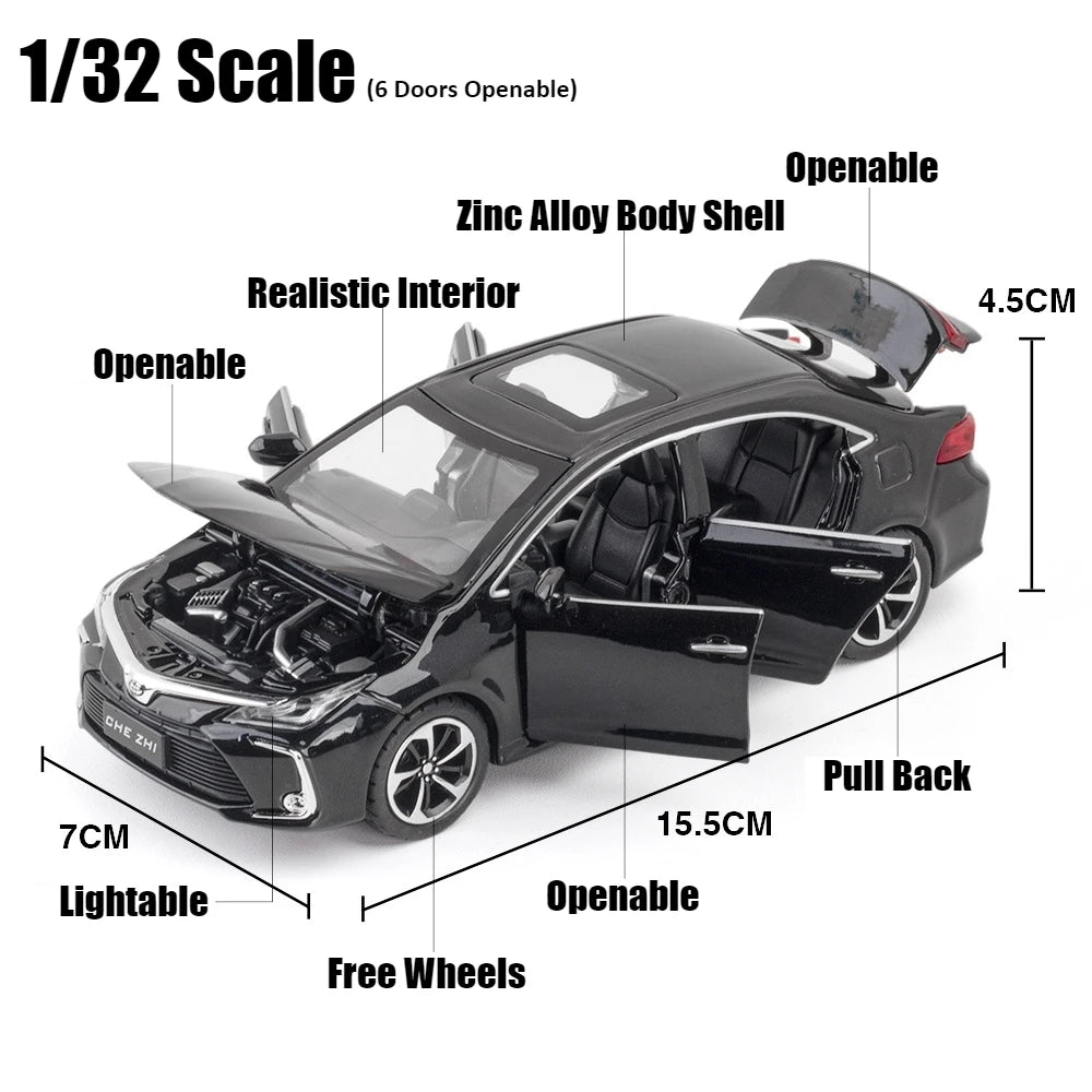 1/32 Toyota Corolla Diecast Model Car