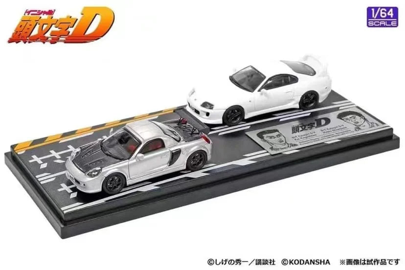 Modeler's 1:64 Hi Story 1/64 MR-S & JZA80 2 diecast cars set Model Car
