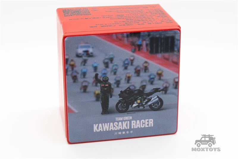 MoreArt 1:64 Kawasaki motos Racer figure set