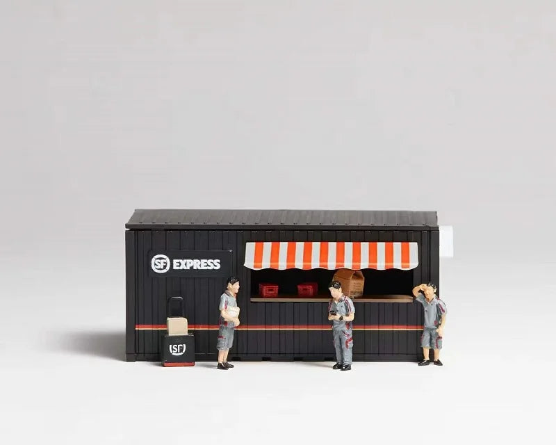 YC YouCar 1:64 diorama model car disply Container Shop Diorama