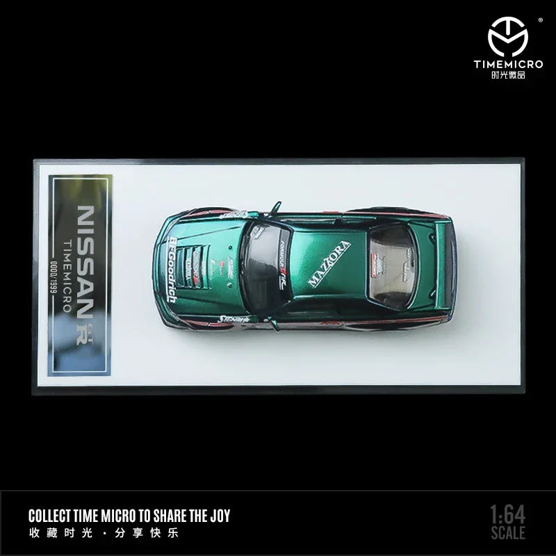 TimeMicro 1:64 Nissan Gtr34 Chameleon purple #33 limited2000 Diecast Model Car