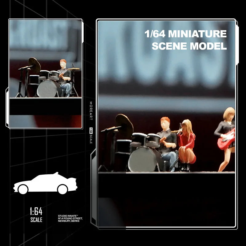 1/64 Band Drum Resin Figure Miniature Model