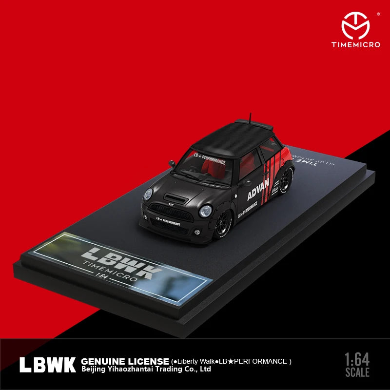 TIME Micro LB 1:64 MINIWide-body ADVAN Diecast Model Car