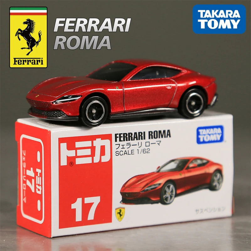 TOMY Ferrari F40 Roma SF90 SP3 Ferrari F8 ENZO F355 F50 Laferrari 512BB Diecast Model