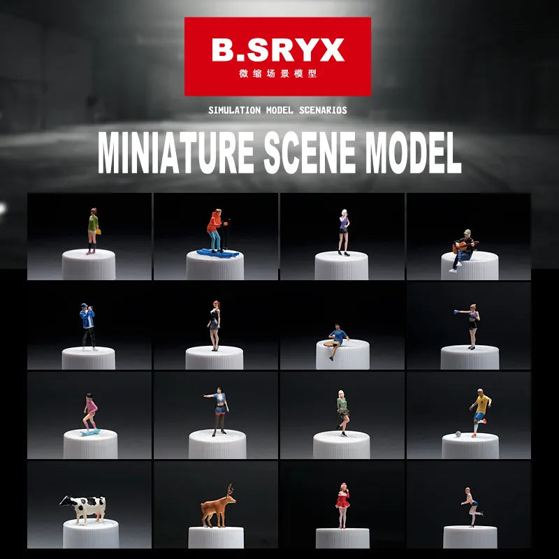 1:64 Action Figures City Beauty Singer Miniature Model