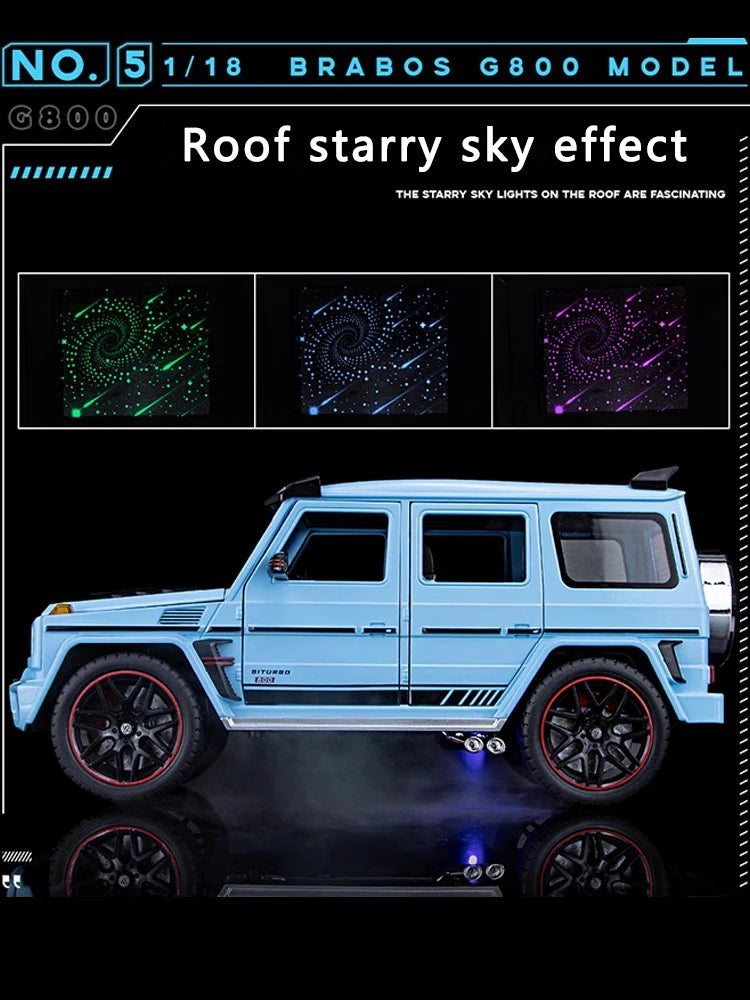 New 1:18 Benz G800 Diecast Model