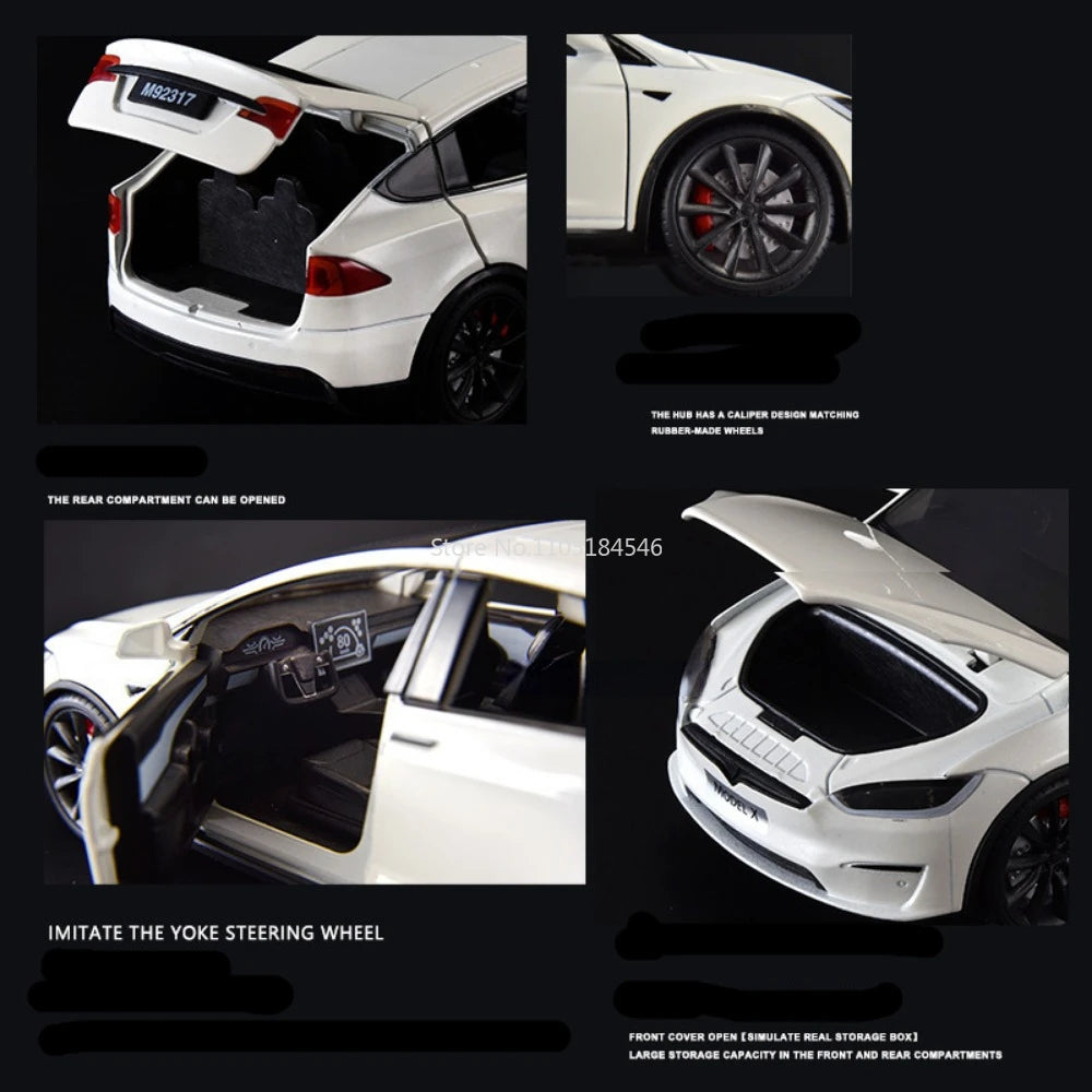 1/24 Scale Alloy Tesla Model X Diecast Model