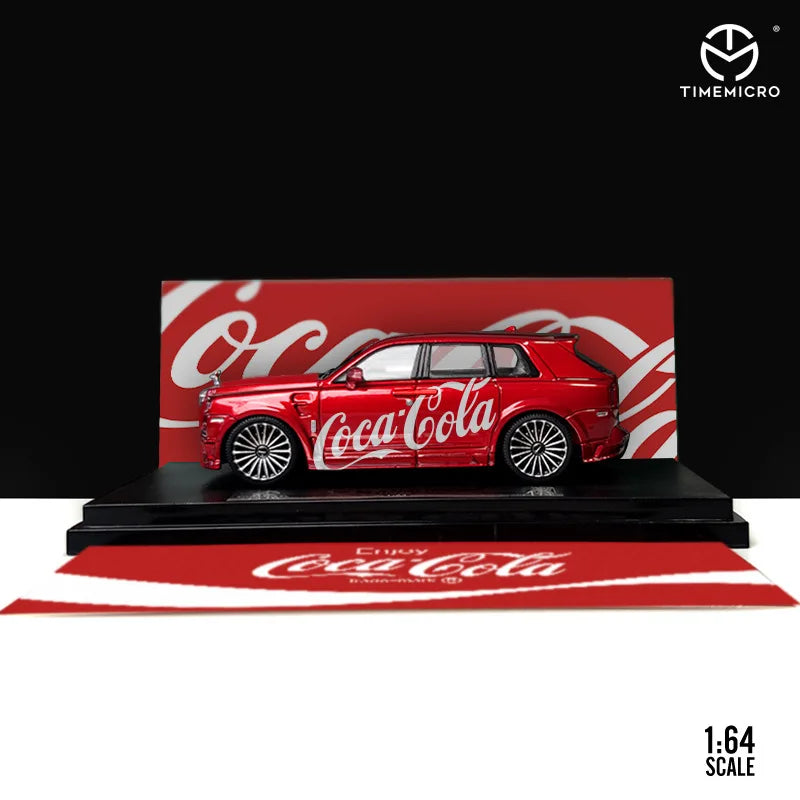 TIMEMICRO 1:64 Rolls-Royce Cullinan Coca-Cola Diecast model