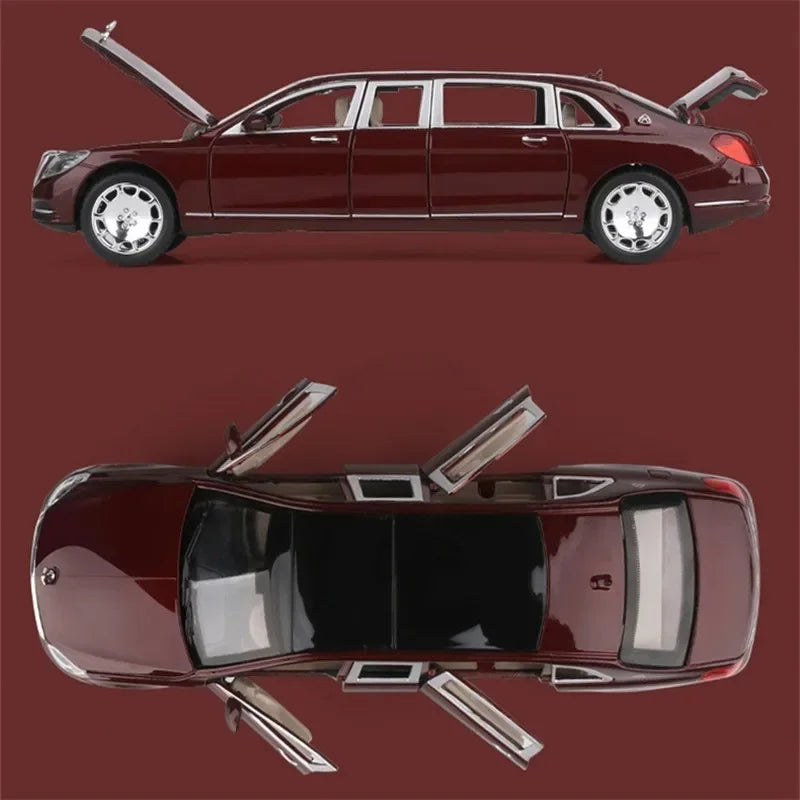 1:24 Metal 6 Doors Can Be Opened For Maybach S600 Diecast Model