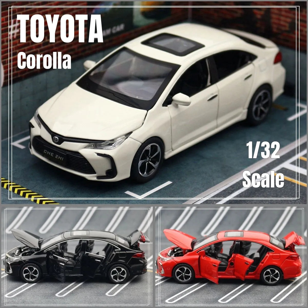1/32 Toyota Corolla Diecast Model Car