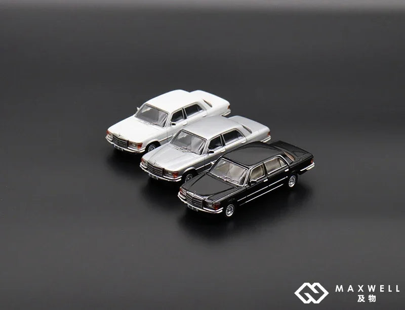 MaxWell 1:64 1976 S 450SEL W116 Silver / White / Black limited699 MaxWell 1:64 1976 S 450SEL W116 Silver / White / Black limited699
