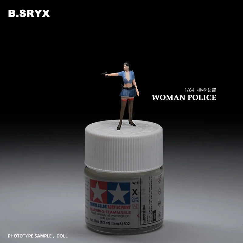 1:64 Action Figures City Beauty Singer Miniature Model