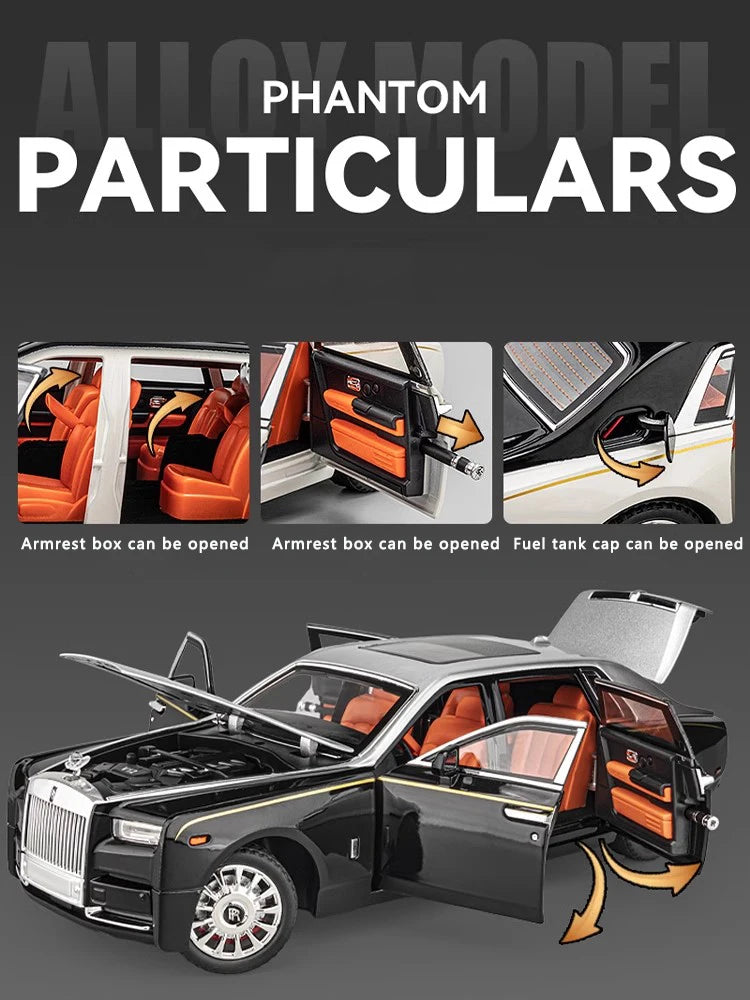 1:18 Large Rolls-Royce Phantom Diecast Model